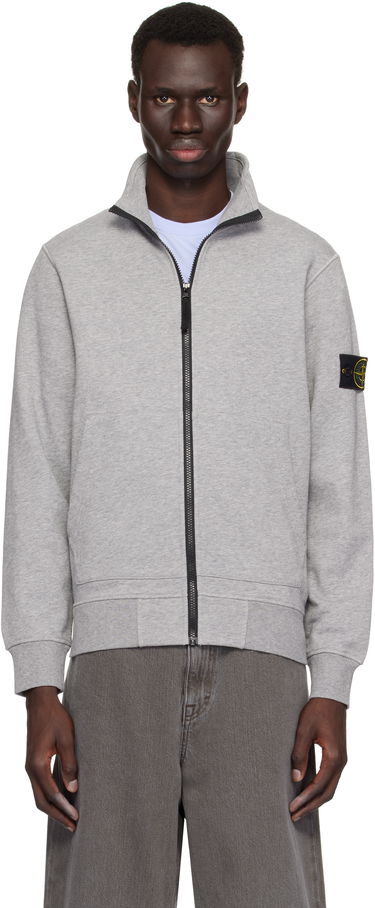 Sweatshirt Stone Island Stone Island Logo Patch Sweatshirt Grå | K1S156100643S0051, 0
