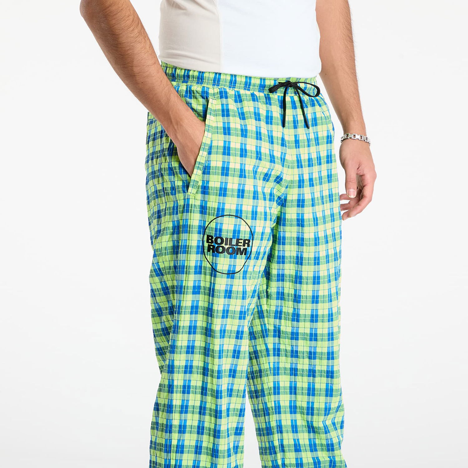 Joggingbukser Pleasures Plaid Practice Track Pants Flerfarvet | P25F002-NEON, 1