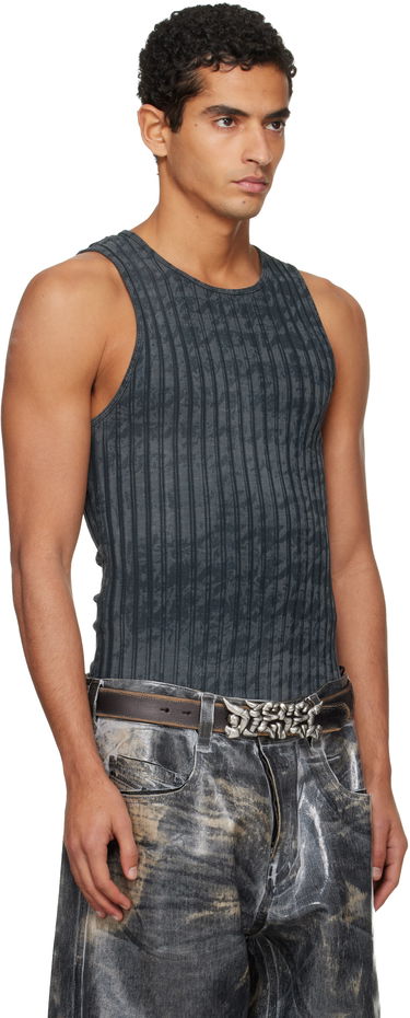 Tanktop Diesel Ribbed Distressed Tank Top Grå | A21587-0QKBU-02A, 1