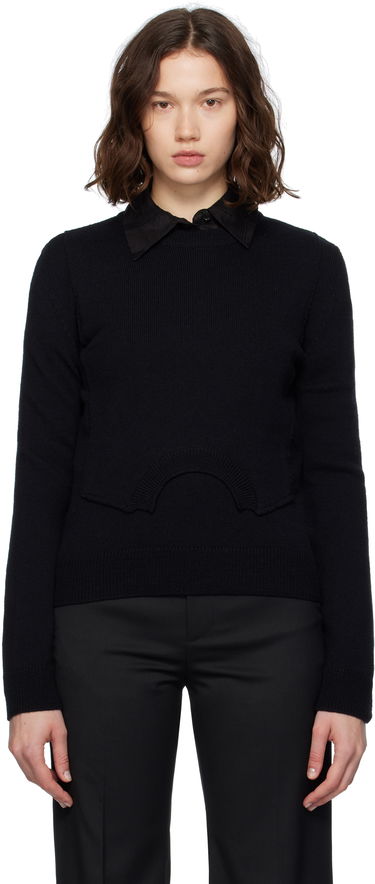 Sweater Maison Margiela MM6 Maison Margiela Wool Knit Sweater Sort | S52HL0044 M13139, 0