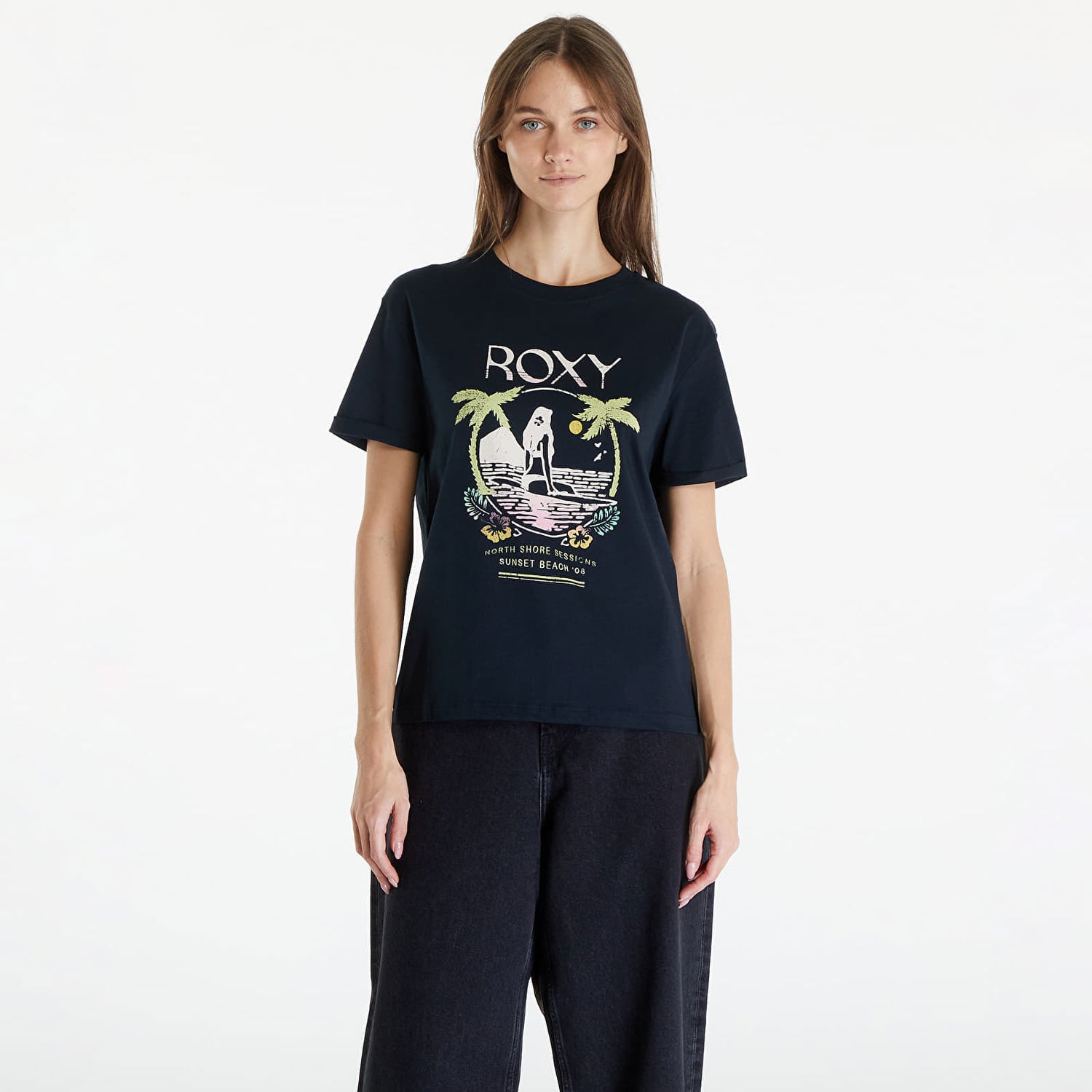 T-shirt Roxy Summer Fun A Anthracite Sort | ERJZT05699-KVJ0, 0