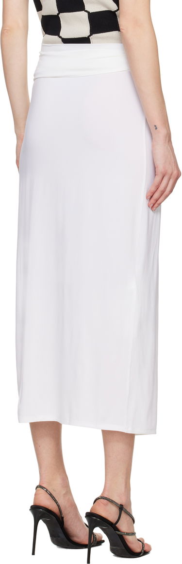 Nederdel Max Mara Beato Midi Wrap Skirt with Ring Detail Hvid | 2416691069600, 2