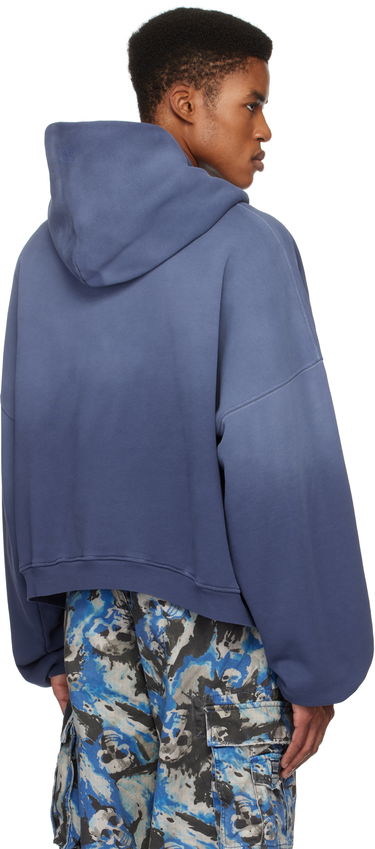 Sweatshirt ERL 'California' Print Fleece Hoodie Blå | ERL09T022, 2