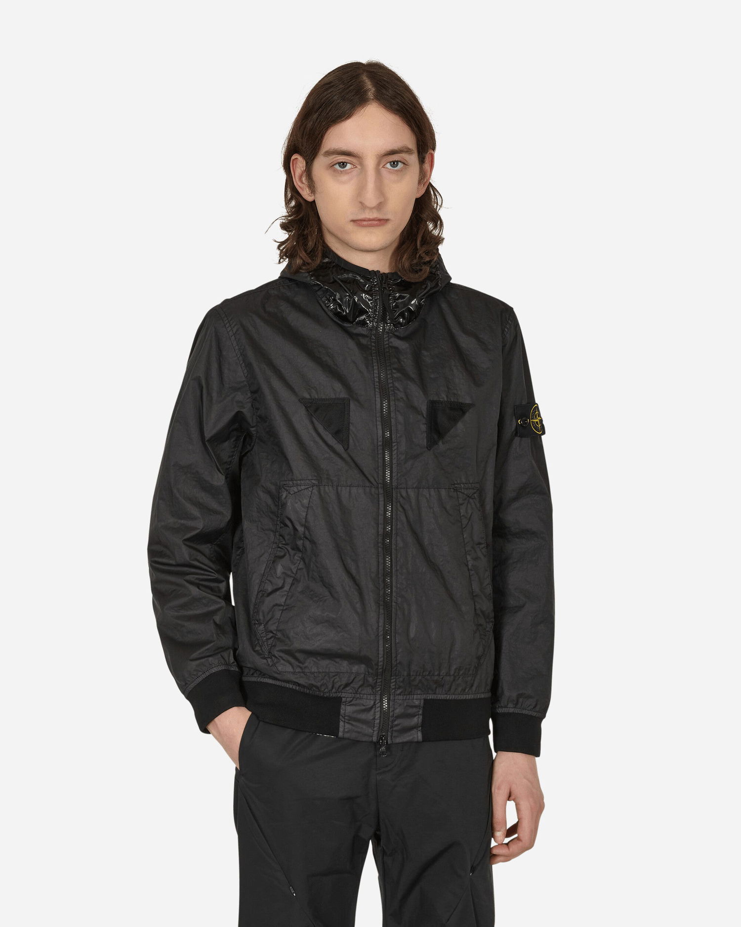 Jakke Stone Island Membrana 3L TC Jacket Sort | MO781540723 V0029, 0