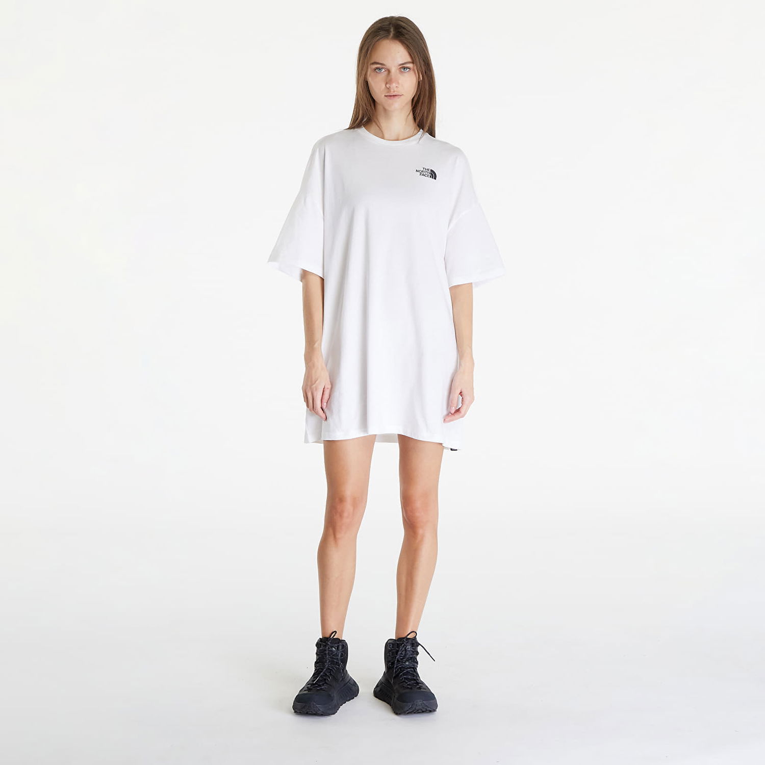 Kjole The North Face Simple Dome T-Shirt Dress TNF White Hvid | NF0A87NFFN41, 0