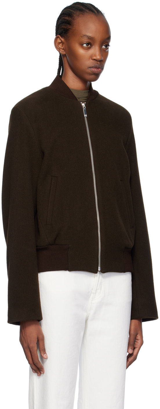 Bomberjakke TOTEME Sartorial Bomber Jacket Brun | 241-WRO1042-FB0039, 1