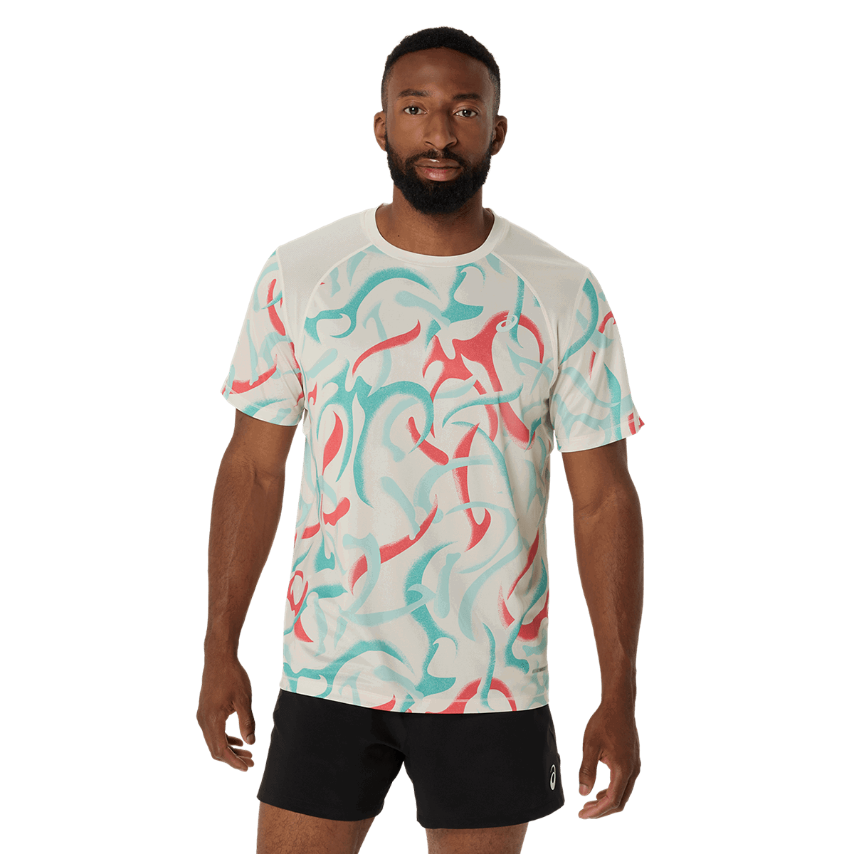 T-shirt Asics Road All-Over Print T-Shirt Flerfarvet | 2011D092-200, 0