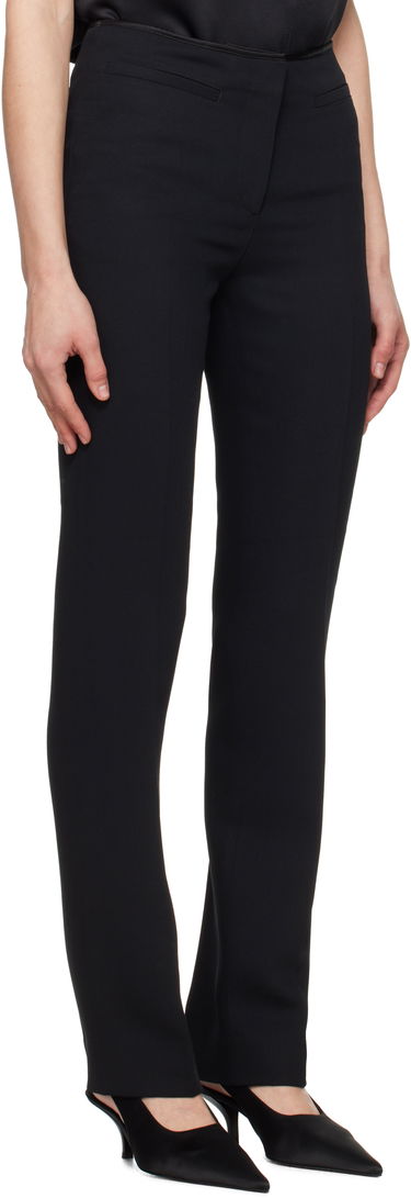 Bukser TOTEME TOTEME Low-Waist Cigarette Trousers Sort | 251-WRB0237-FB0336, 1