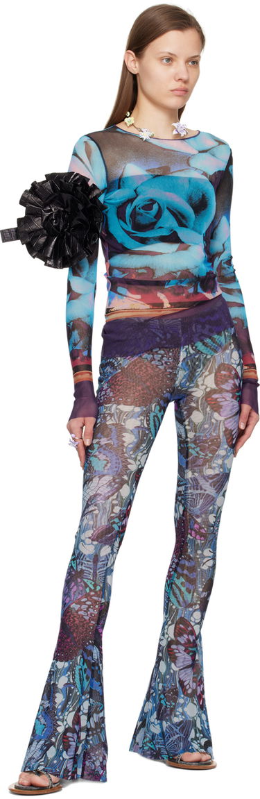 T-shirt Jean Paul Gaultier Roses Print Long Sleeve T-Shirt Flerfarvet | 24/25-U-TO132-T547-275020, 3