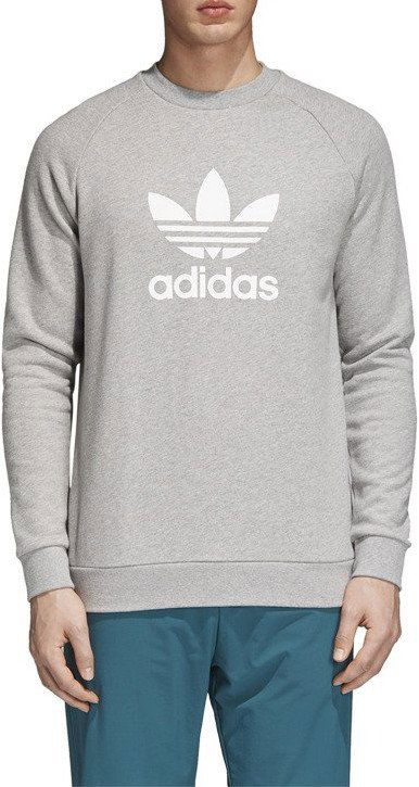 Sweatshirt adidas Originals Trefoil Crewneck Sweatshirt Grå | cy4573