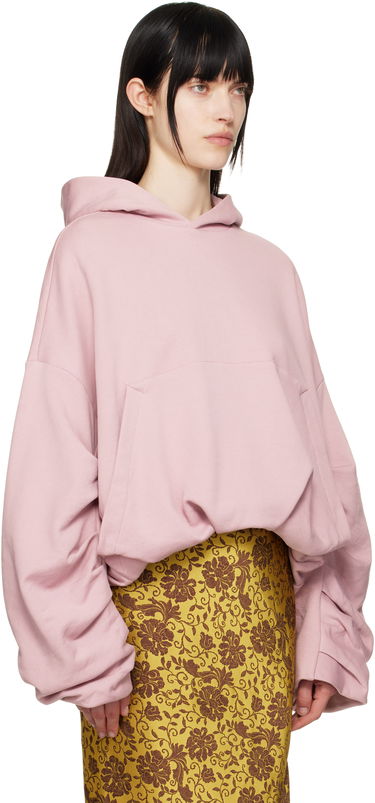 Sweatshirt Dries Van Noten Dries Van Noten Draped Hoodie Lyserød | 251-011106-1610, 1