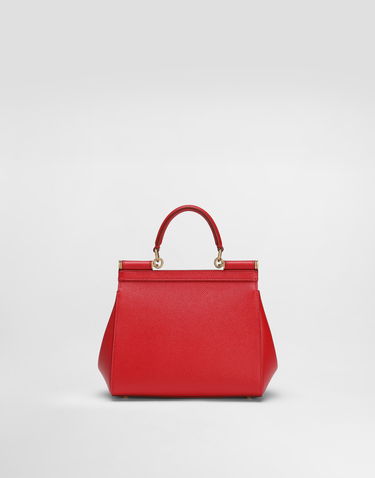 Håndtaske Dolce & Gabbana Dolce & Gabbana Mini Dauphine Top Handle Bag Rød | BB6003B100180303, 3