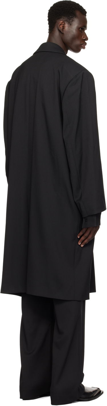 Frakker Entire Studios Entire Studios Single Breasted Coat Sort | ES2686BW, 2