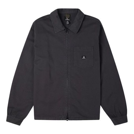 Jakke Converse Converse Washed Jacket with Chest Pocket Sort | 10022303-A03