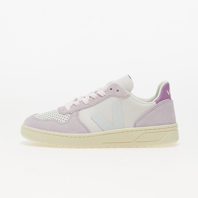 Sneakers og sko Veja V-10 Leather "Purple" W Hvid | VX0203476A