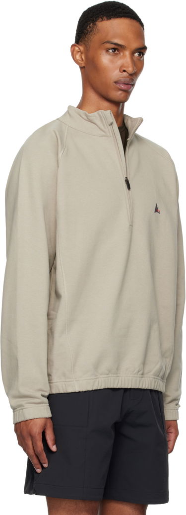 Sweatshirt ROA Heavy Half Zip Sweatshirt Sort | RBMW0334FA241, 2