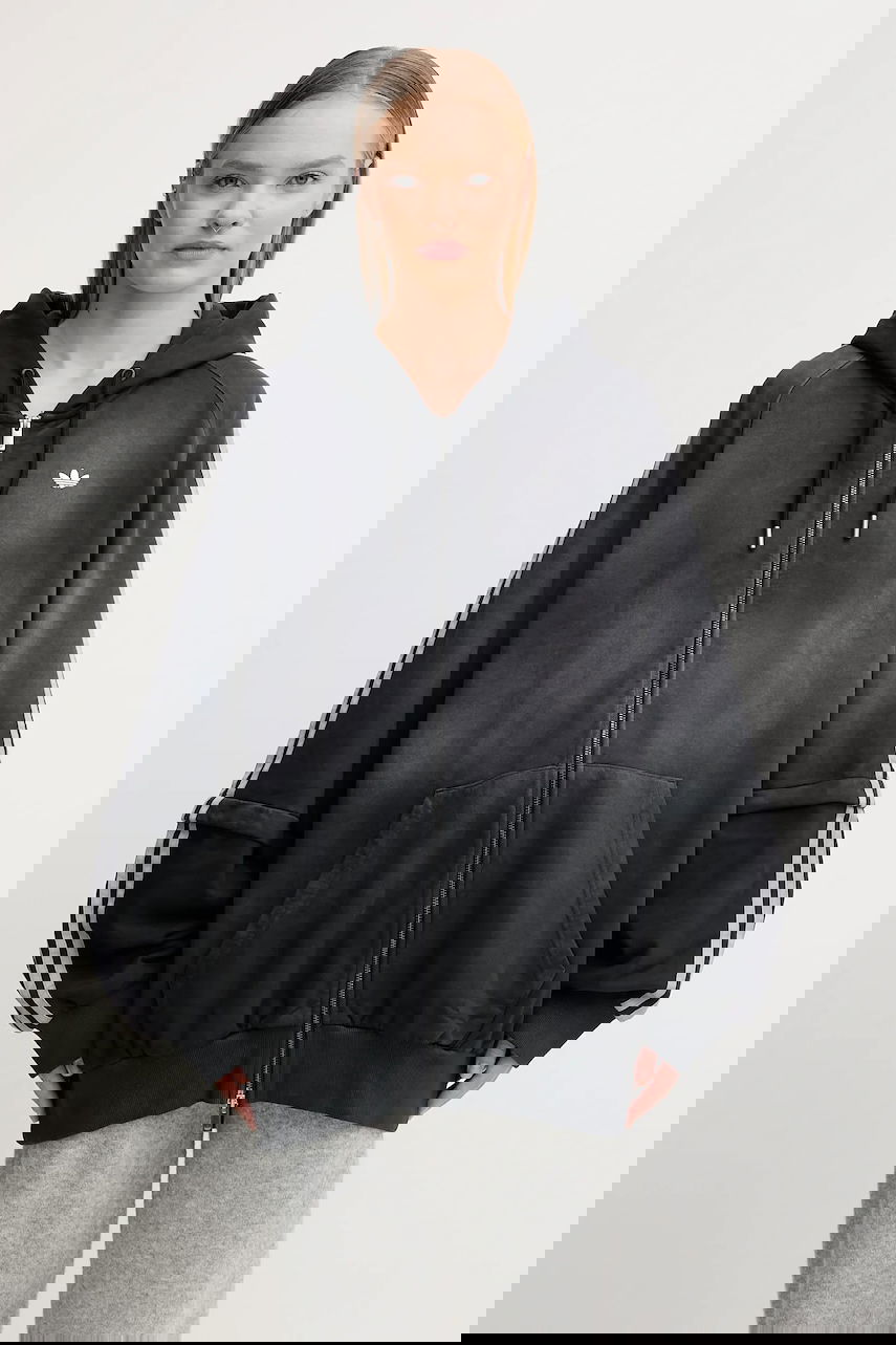 Sweatshirt adidas Originals adidas Originals Oversized Hoodie Sort | KE9806, 0