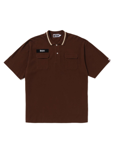 Polo skjorte BAPE Relaxed Fit Polo Tee Brun | 1J30-112-003