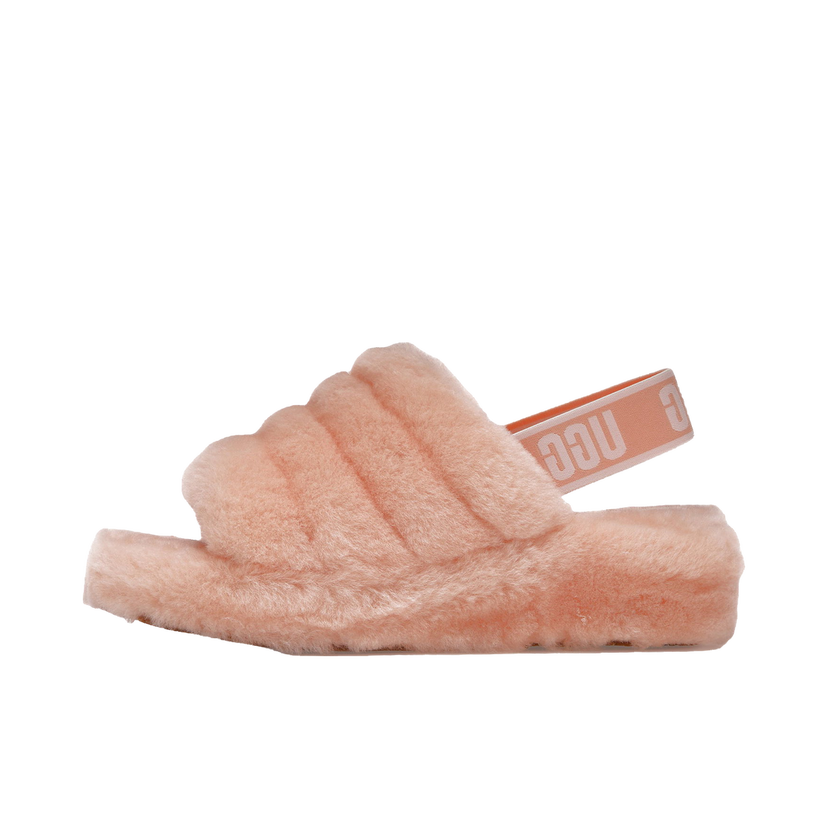Sneakers og sko UGG Fluff Yeah Slide Scallop Beige | 1095119-SCLL
