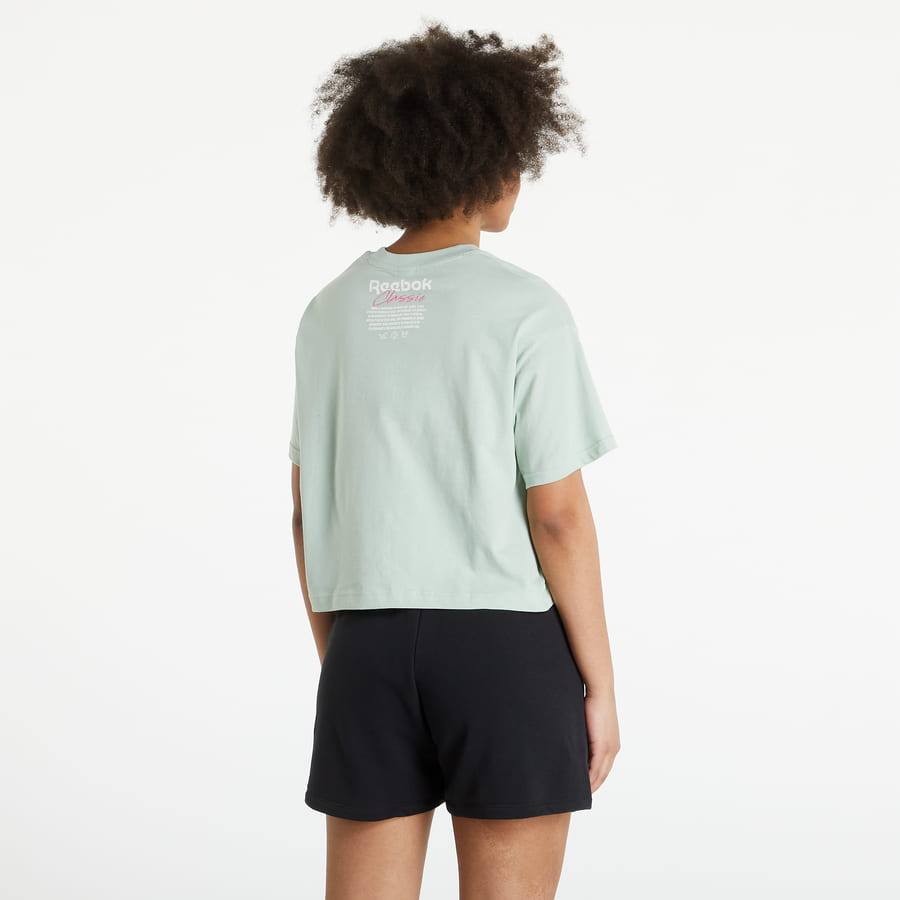T-shirt Reebok CL Graphic Tee Grøn | H58673, 1