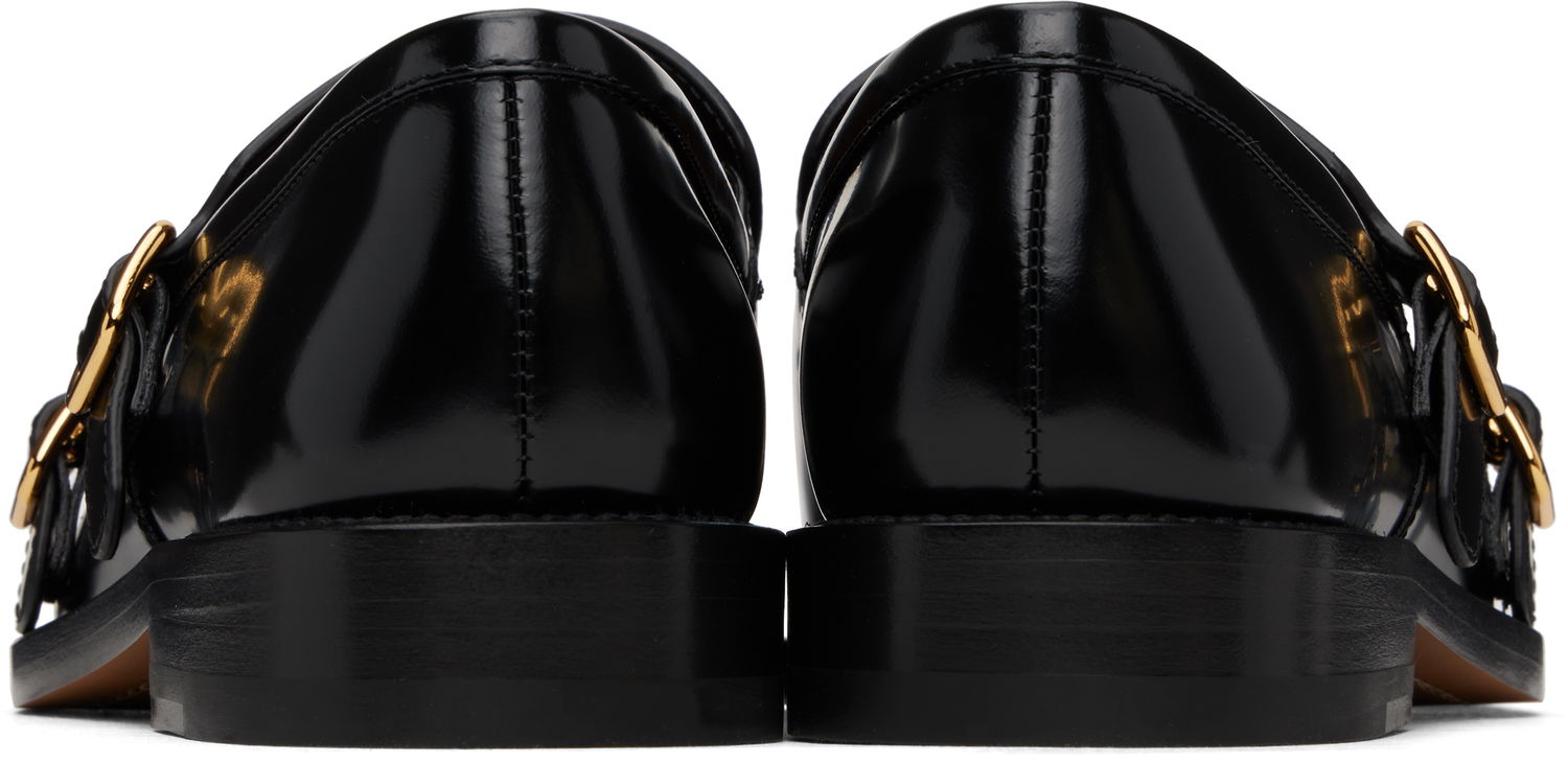 Tøj Marni Marni Bambi 3.0 Double Buckle Loafers Sort | MOMS006002 PS679, 1