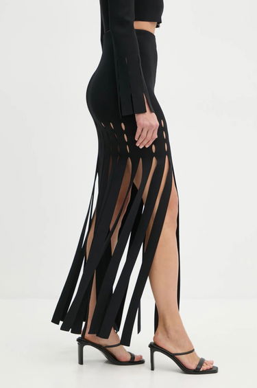 Nederdel Nanushka Cutout Bodycon Mini Skirt Sort | NW24FWSK47000, 0