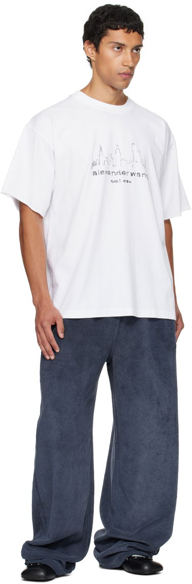 Joggingbukser Alexander Wang Alexander Wang Track Trousers Mørkeblå | 6CC3254421, 3