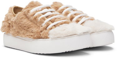 Sneakers og sko Marni Marni Kids Faux-Fur Beige | 82034, 3