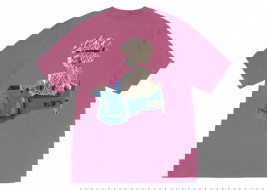 T-shirt Stüssy Graphic Print T-Shirt Lyserød | 1905025, 0