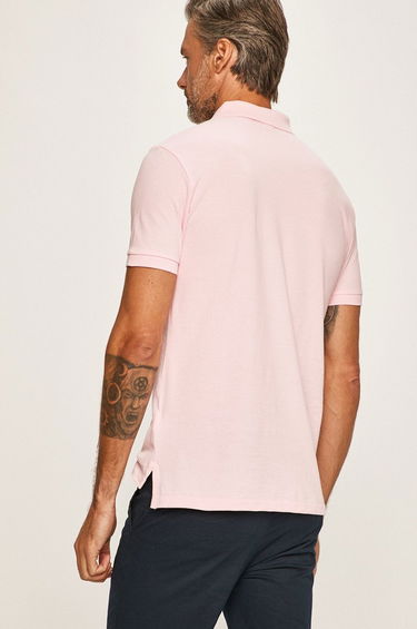Polo skjorte Polo by Ralph Lauren Custom Slim Fit Polo Carmel Pink Lyserød | 710782592033, 2