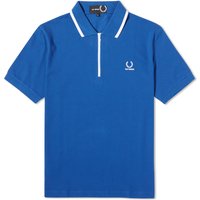 Polo skjorte Fred Perry Raf Simons x Half Zip Polo Tee Blå | SM6501-139, 1