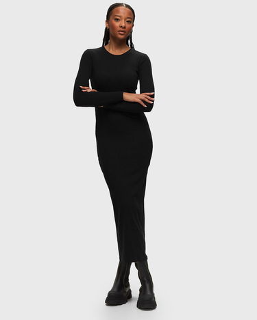 Kjole Samsoe Samsoe Samsøe & Samsøe SAALEXA Midi Dress Sort | F10000025-BLACK, 1