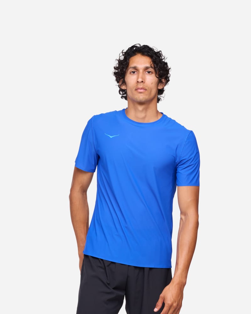 T-shirt Hoka One One Airolite Run Top Blå | 1151071-ULT, 0