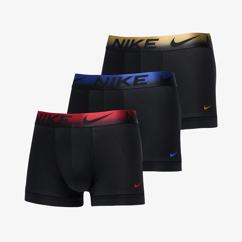 Undertøj og sokker Nike Dri-FIT Essential Micro Trunk 3-Pack Multicolor L Sort | 0000KE1156-EXG