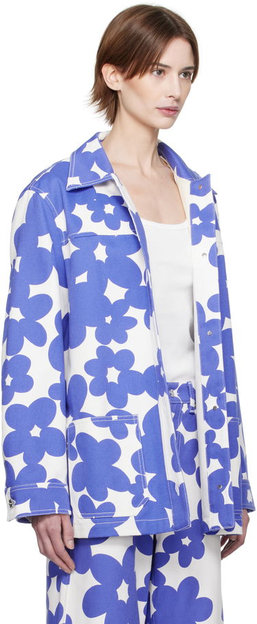 Jakke Marni Marni Dillies Print Jacket Blå | JKMA0347S0 UTC462, 1