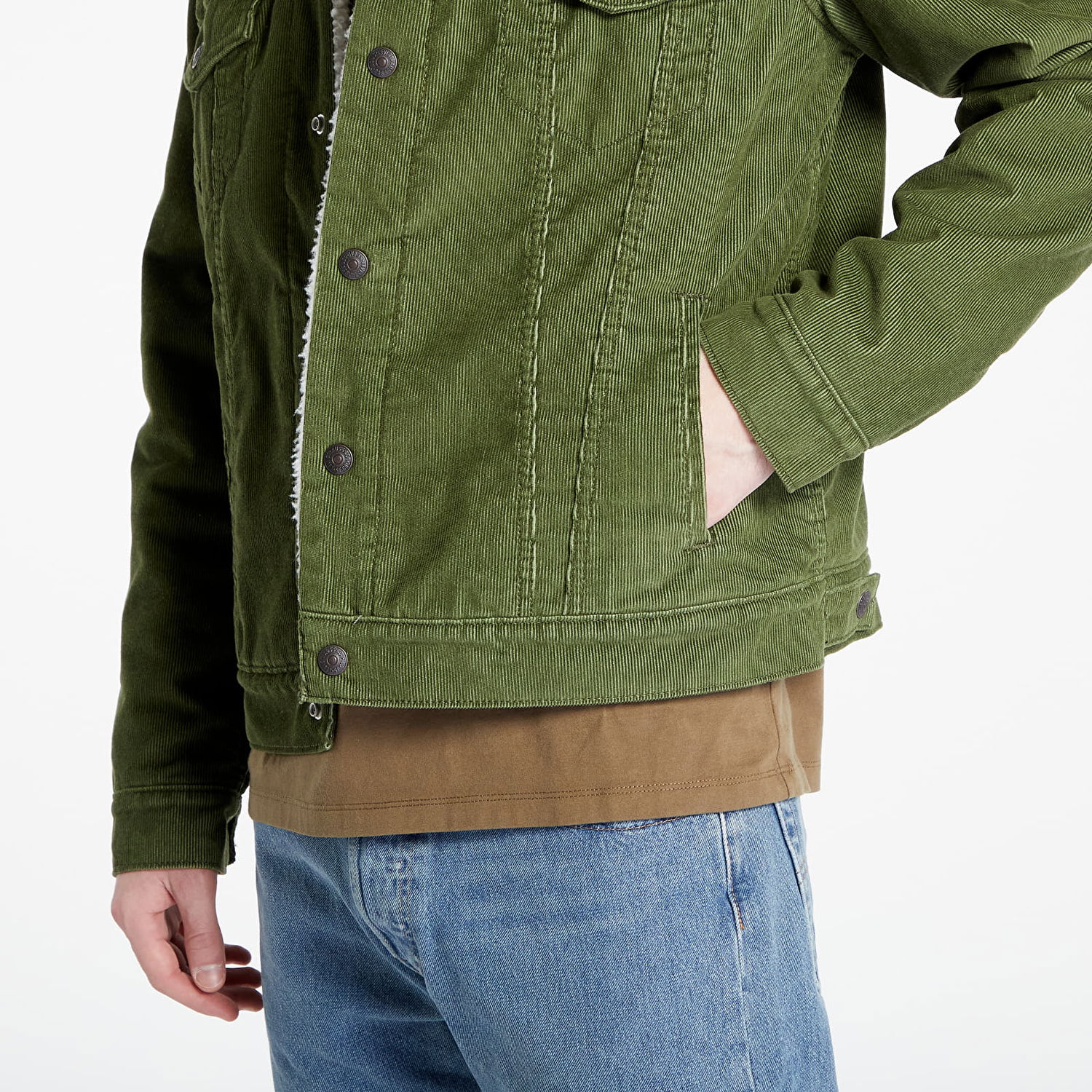 Jakke Levi's Type III Sherpa Trucker Jacket Grøn | 16365-0226, 1
