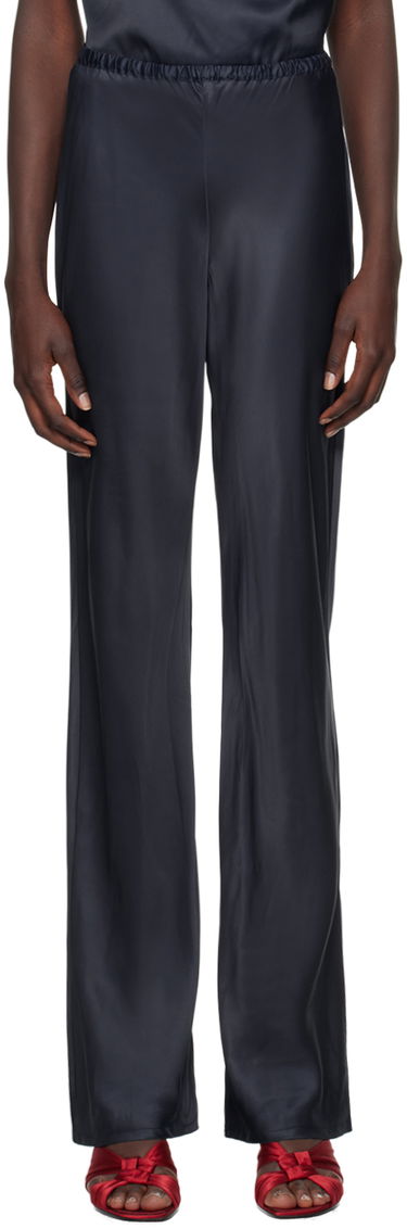 Bukser Baserange Satin Trousers Mørkeblå | TRDY-VI-WI24, 0