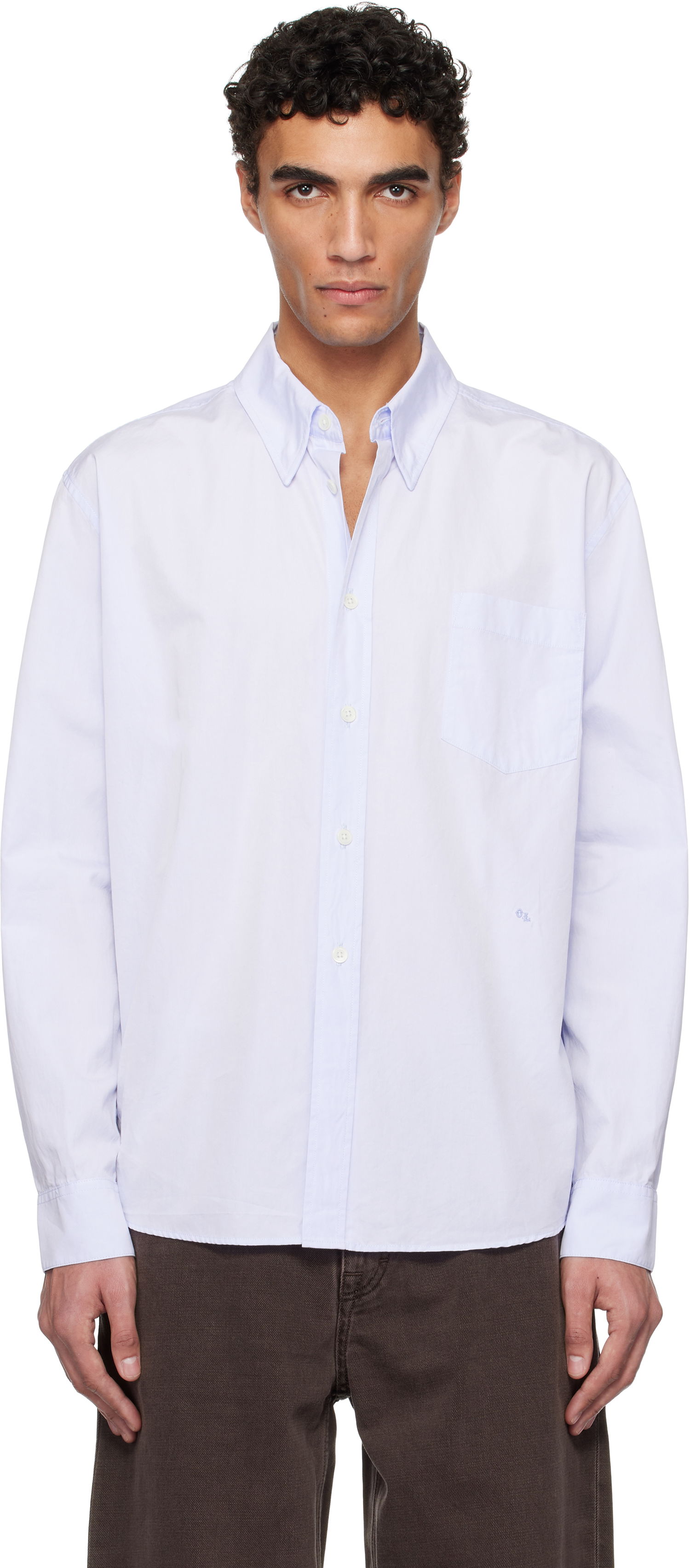 Skjorte OUR LEGACY Our Legacy Beyond Button-Down Shirt Blå | M2252BD, 0