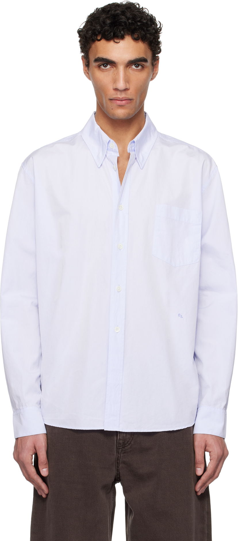 Skjorte OUR LEGACY Our Legacy Beyond Button-Down Shirt Blå | M2252BD
