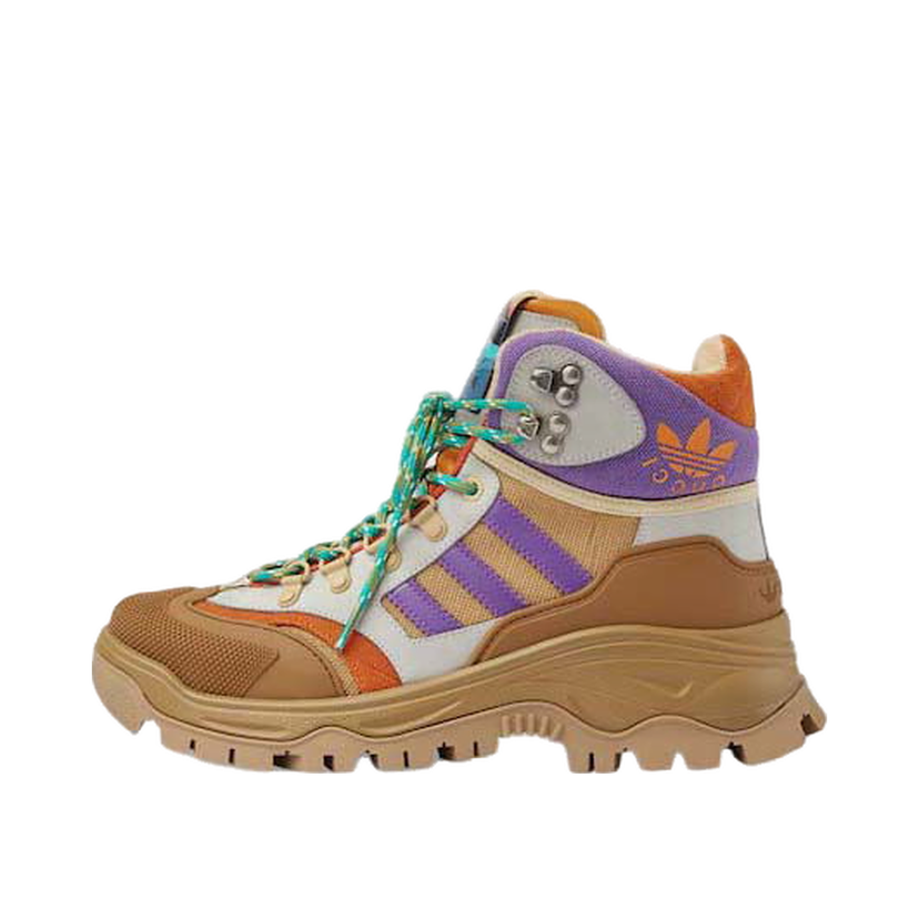 Sneakers og sko Gucci adidas x Laced Up Boots Brown Purple (Women's) Beige | 721394 FAAW5 9762