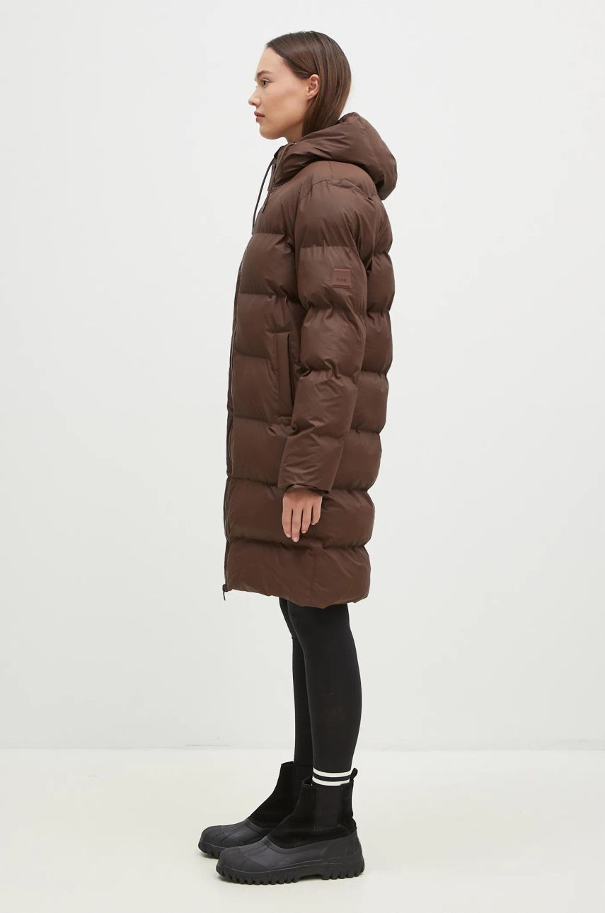 Puffer jakke Rains Longer Puffer Jacket Brun | 15130.23, 1