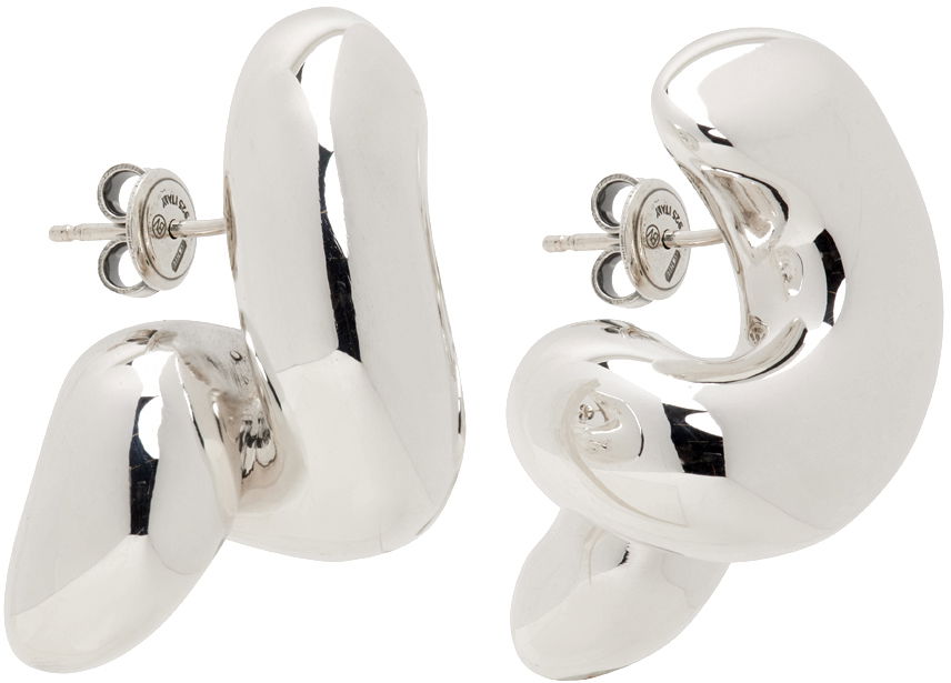 Øreringe Bottega Veneta Twist Earrings Grå | 754331 V5070, 1