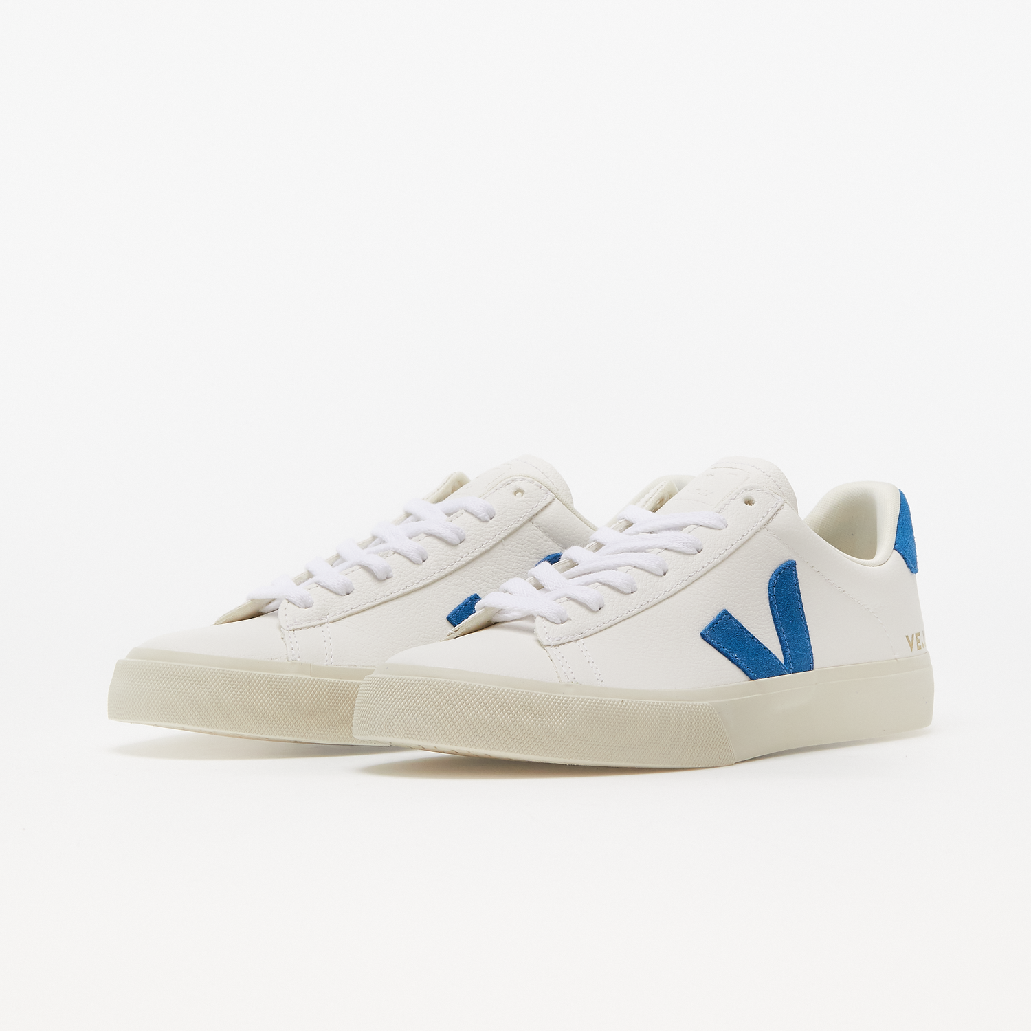Sneakers og sko Veja Campo Chromefree "White/Swedish Blue" Hvid | CP0502818B, 1