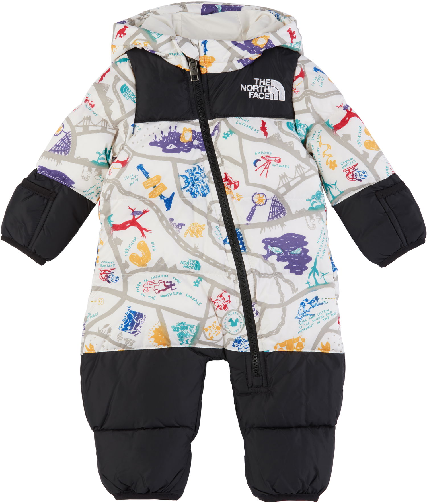 Jumpsuit The North Face Kids' 1996 Retro Nuptse Print Down Snowsuit Flerfarvet | NF0A7WPF4FO, 0