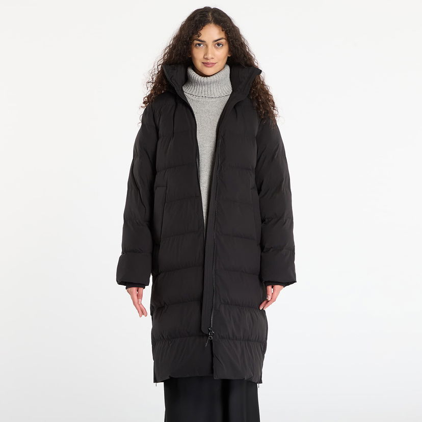 Puffer jakke Samsoe Samsoe Saseri Long High-Neck Puffer Coat Sort | F25300164_CLR000021