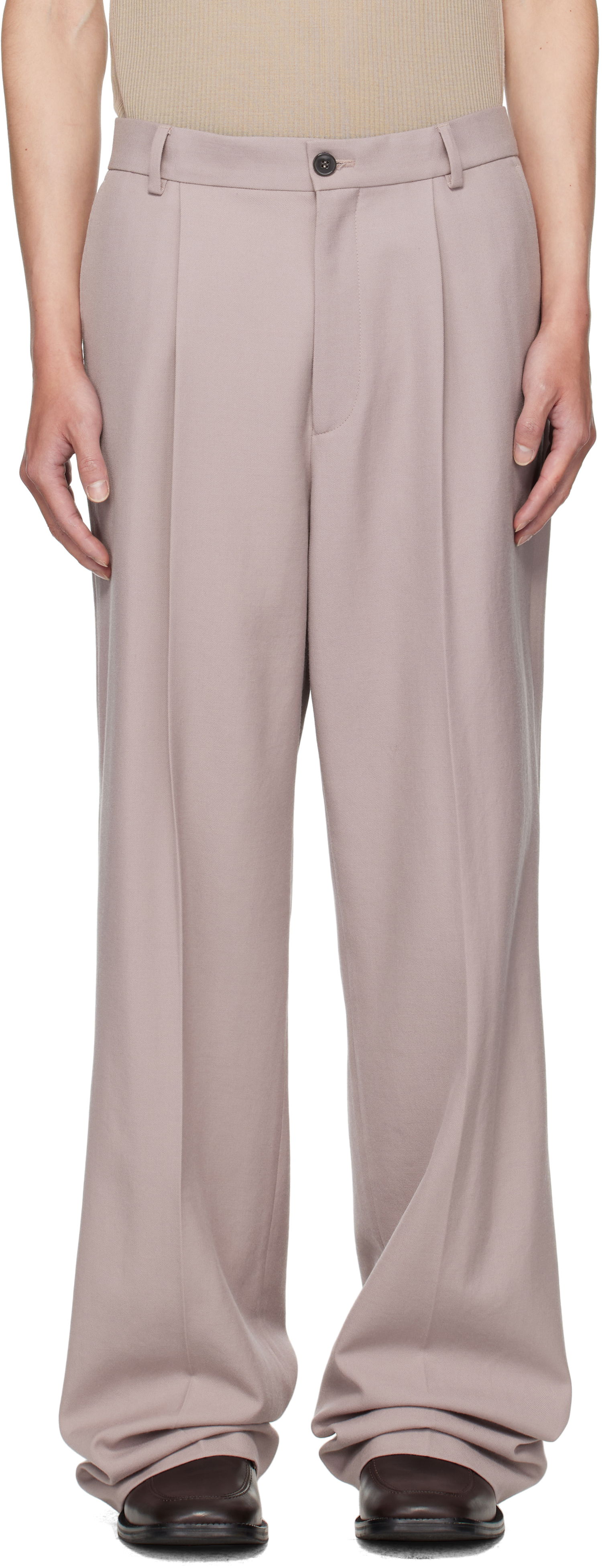 Bukser Dries Van Noten Dries Van Noten Pleated Trousers Grå | 252-020900-2246, 0