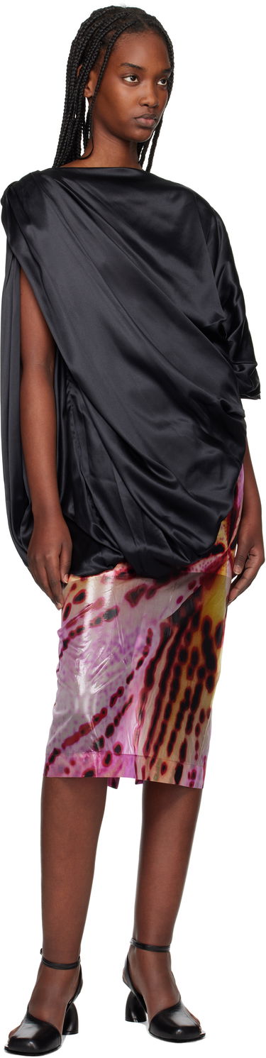 Nederdel Dries Van Noten Dries Van Noten Silk Draped Blouse Flerfarvet | 251-010738-1032, 3