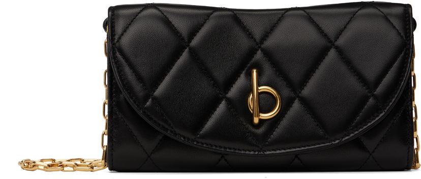 Tegnebog Burberry Burberry Rocking Horse Chain Strap Quilted Wallet Bag Sort | 8103260