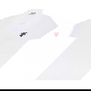 Polo skjorte Comme des Garçons Play Heart Polo Tee Hvid | AZ T006 051 5, 1