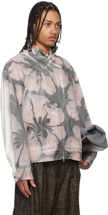 Bomberjakke Dries Van Noten Dries Van Noten Printed Jacket Beige | 251-020550-1556, 4